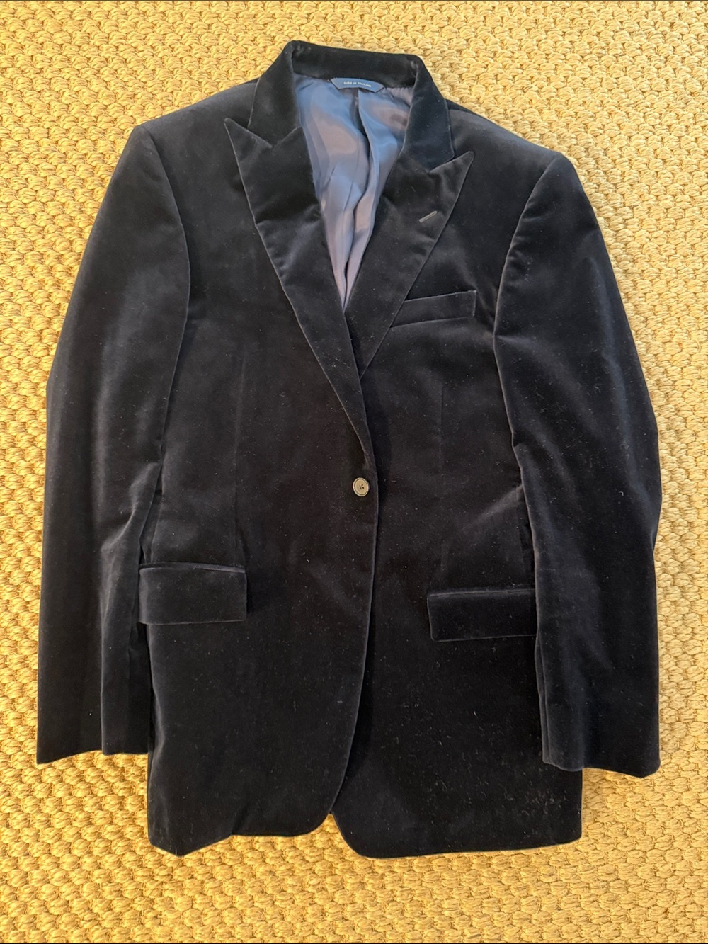 Brooks Brothers Midnight Blue Velvet Men's Blazer